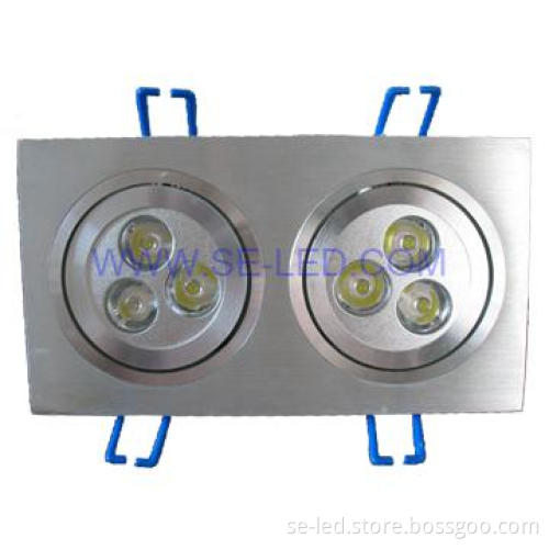 6W Dimmable Pure White AL LED Ceiling Light